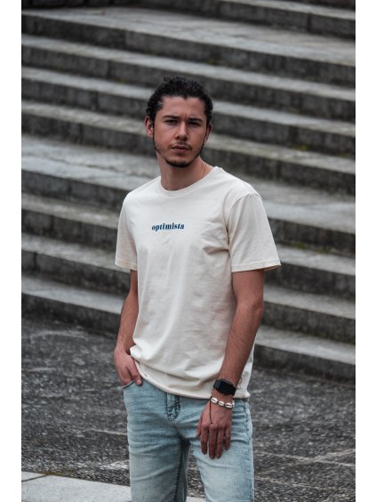 Unisex přírodní tričko Optimista