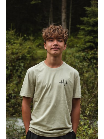 Unisex khaki tričko Bylo jich pět