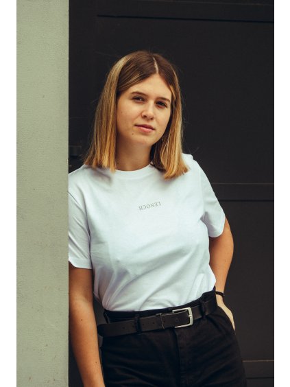 Unisex bílé tričko Lenoch grey