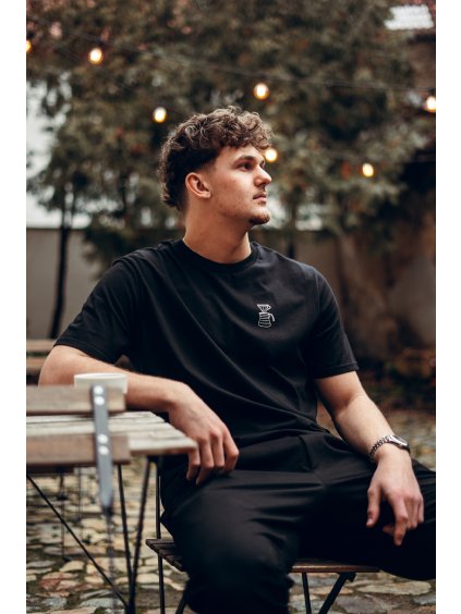 Unisex černé tričko V60