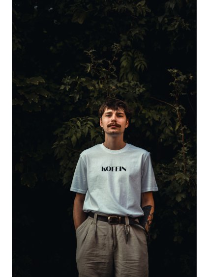 Unisex bílé tričko Kofein 2.0