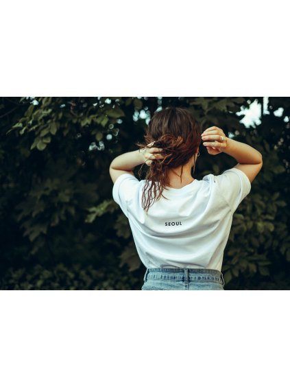 Unisex bílé tričko Seoul