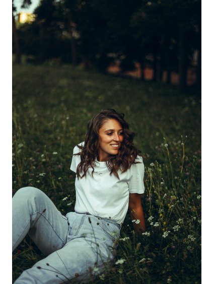 Dámské bílé tričko Ach jo 2.0