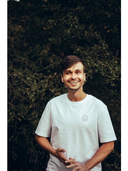 Unisex bílé tričko Usmívej se