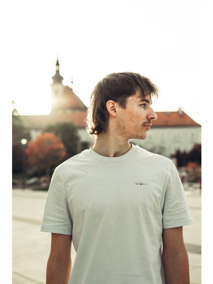 Unisex světle modré tričko Boeing