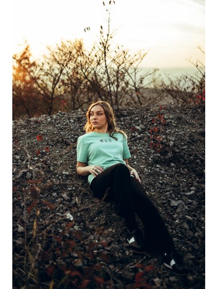 Dámské zelené tričko Pokojovky