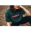Unisex tmavě zelené tričko Pondělí ne
