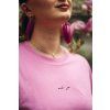 Dámské růžové crop tričko Ach jo