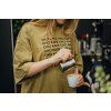 Unisex olivové boxy tričko Chci kafe