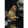 Unisex olivové boxy tričko Chci kafe