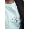 Unisex bílé tričko Croissant