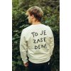 Unisex krémová mikina To je zase den