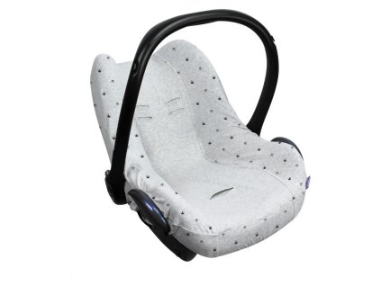 Poťah na autosedačku Seat Cover 0+ Light Grey Crowns