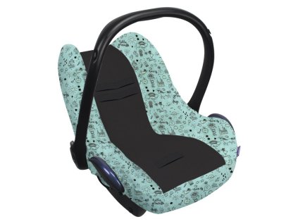 Poťah na autosedačku Seat Cover 0+ Limited LITTLE PRINCESS Glow in the Dark