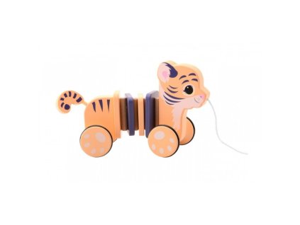 Drevená figúrka The Wildies Family – tiger, vhodná od 12 mesiacov