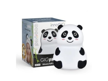 InnoGIO lampička PANDA – silikónová LED nočná lampa pre deti