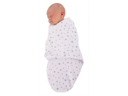 Zavinovačka Bo Jungle B-Wrap Small – modré hviezdy Blue Stars