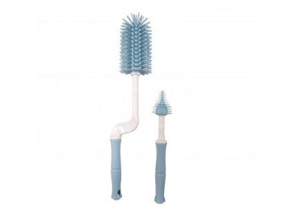 Súprava kefiek na fľaše Bo Jungle B-Bottle Brush Set – modrý variant Blue