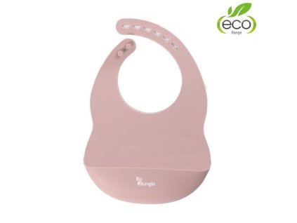 Silikónový podbradník Bo Jungle – ružový odtieň Pastel Pink