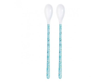 Detské lyžičky Saro Baby Ultra Long – 2 ks, modrý variant Blue