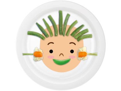 Detský tanier Happy Plate – zábavný tanier, ktorý motivuje deti k jedlu