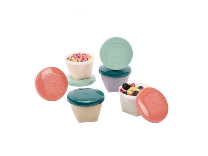 Babymoov BIO misky s viečkami – z cukrovej trstiny, 180/250 ml