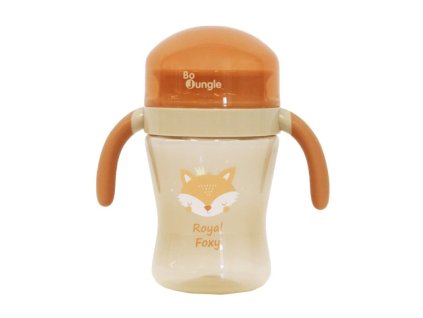 Bo Jungle detský netečúci hrnček 360° so silikónovým okrajom – 240 ml