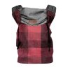 ByKay Click Carrier Reversible Red Plaid – obojstranná ergonomická klokanka pre deti od narodenia, max 18 kg