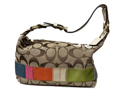 Coach Leather & Textile Color Bag