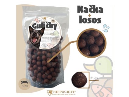 GULIČKY KAČKA + LOSOS 1,6cm , (500g)