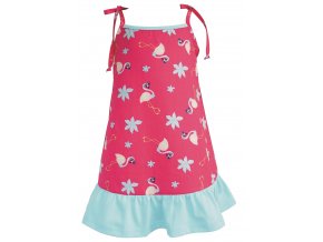 Dívčí šaty Plameňák azuro