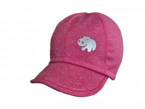 soft čepice melír pink hippo