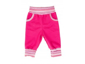 Oblečení pro miminka a kojenecké polodupačky Classic Dark pink. Kojenecké tepláčy ušité z té nejkvalitnější bavlny pro miminka. Tepláčky mají ohrnovací náplety v pase a na nohavicích. Kojnecké body a souprava.