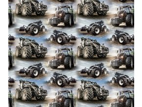 Dětské baggy Traktor šedá
