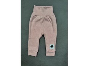 Rostoucí tepláčky Stripe pudrová