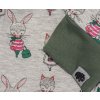 Kojenecké polodupačky tepláčky Hippokids Shopping Grey. Dětské tepláčky se zvířátky hippokids Shoppinggrey