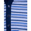 Kojenecký bavlněný kabátek pro miminka Dark Blue. Kabátek pro miminka s proužky na patentky je vyrobený z těch nejkvalitnějších českých materiálů. Detail patentků.