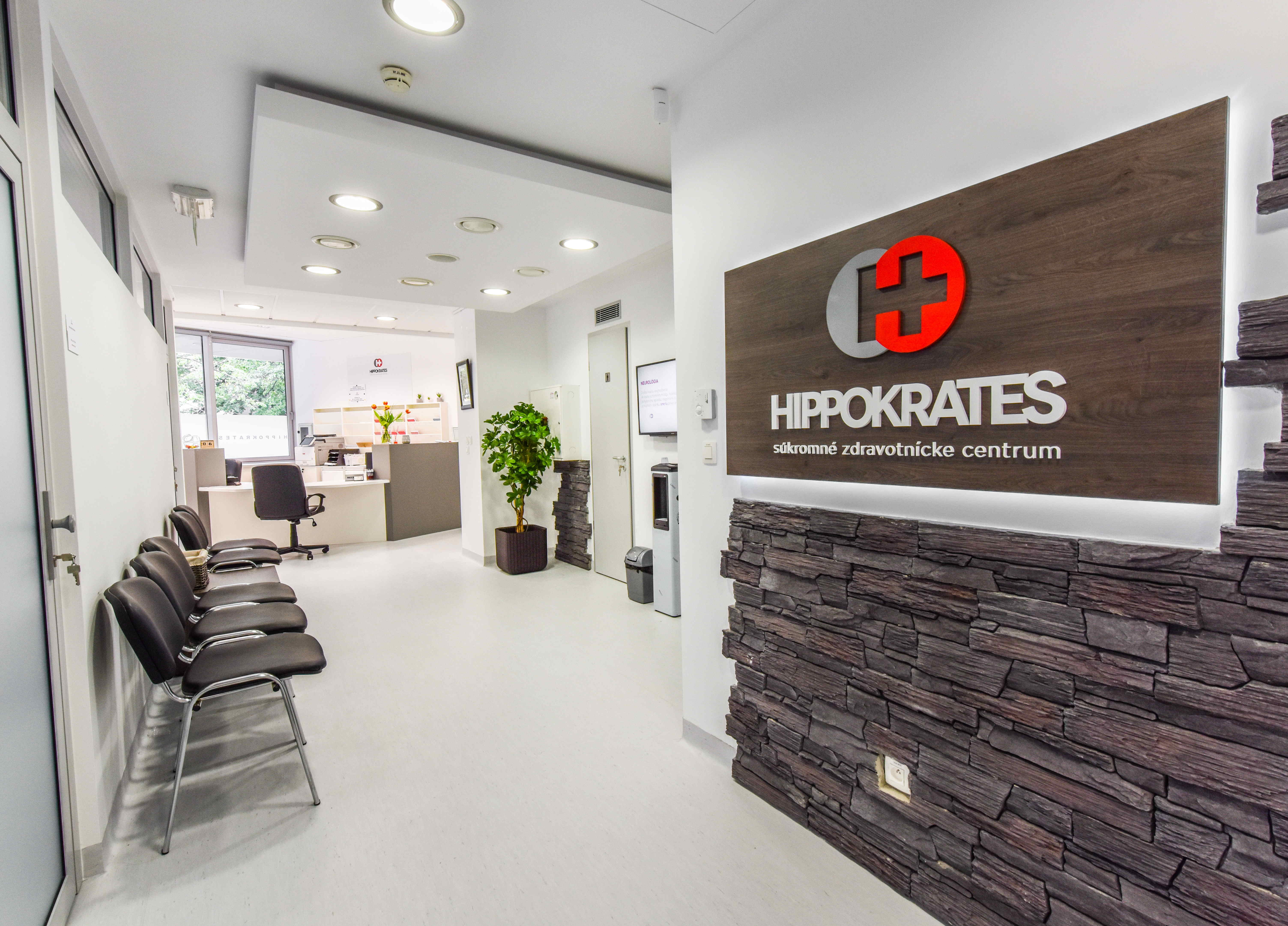 Čakáreň súkromného zdravotníckeho centra Hippokrates