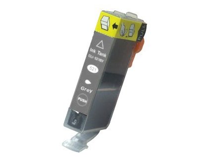 Canon CLI-521GY - kompatibilní, šedá, včetně čipu