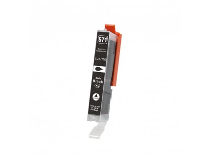 Canon CLI-571BK XL - Kompatibilní, Černá, 15 ml, s čipem