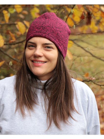 HIPSTR Čepice - tm.červená