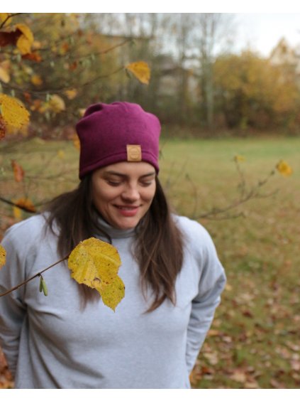 HIPSTR Čepice - tm. růžová