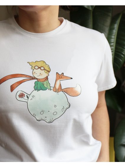 HIPSTR Tee 3 - PRINC II. bílá