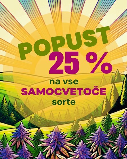 Sleva na samonakvétací odrůdy 25 % SL