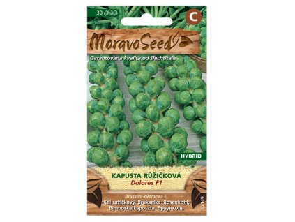 Semínka MoravoSeed Kapusta růžičková DOLORES F1 – hybrid, 40s