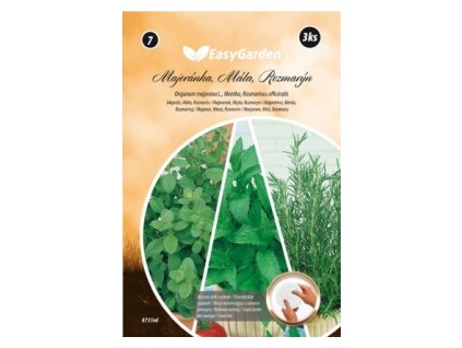 28083 1 seminka easygarden disk vysevny majoranka mata rozmaryn 3ks