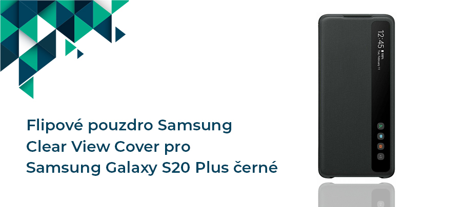 Flipové pouzdro Samsung Clear View Cover pro Samsung Galaxy S20 Plus černé