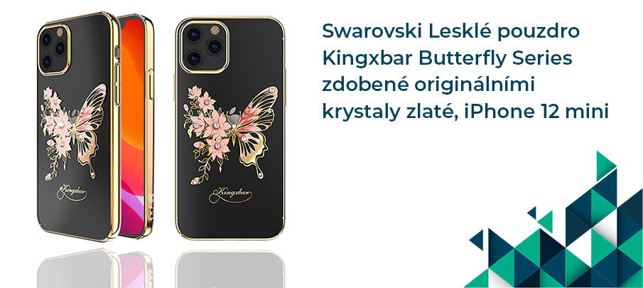 Swarovski Butterfly Series zdobené iPhone 12 mini