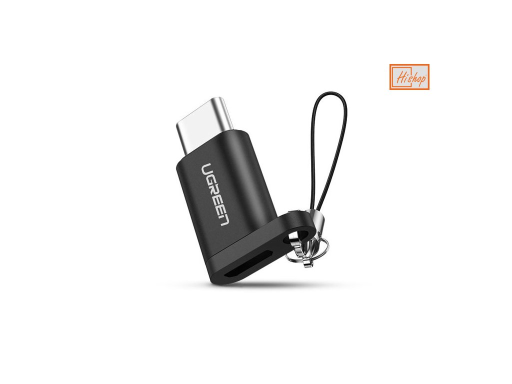 eng pm Ugren micro USB to USB Type C adapter with lanyard black and gray 50551 57316 1
