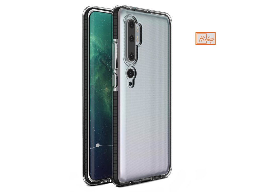 eng pl Spring Case clear TPU gel protective cover with colorful frame for Xiaomi Mi Note 10 Mi Note 10 Pro Mi CC9 Pro black 59000 1